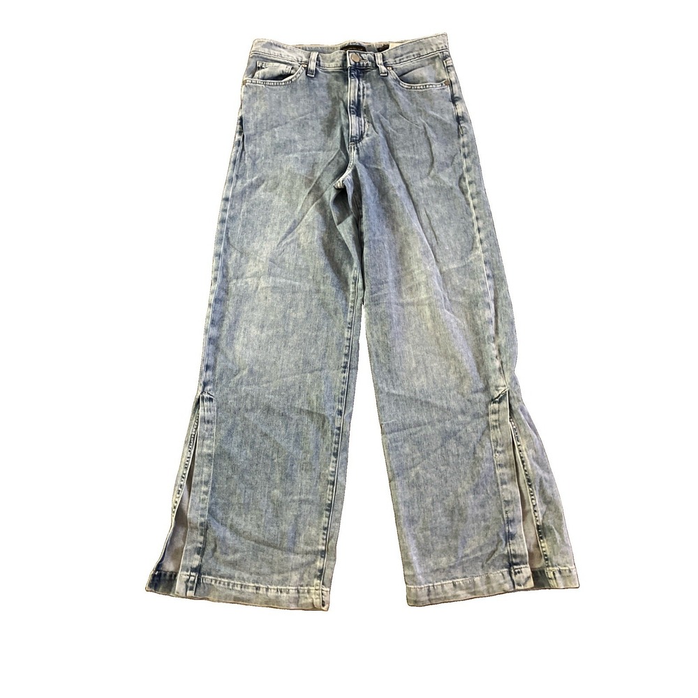 Banana Republic High Rise Wide Leg Split Hem Daffodil Wash Size‎ 29